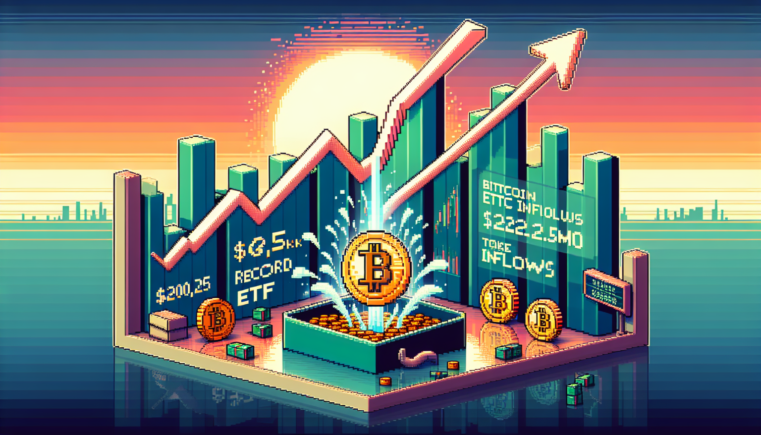 Bitcoin hits $66k as Bitcoin ETFs witness record $422.5m inflows