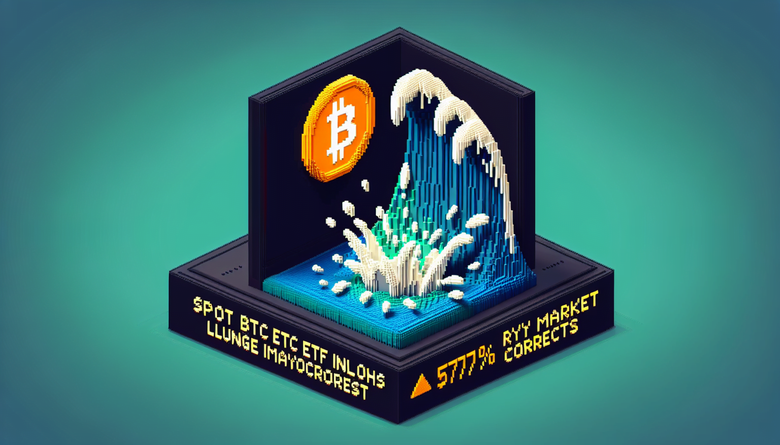 Spot BTC ETF inflow plunged 87%, crypto market faces correction