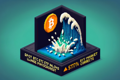 Spot BTC ETF inflow plunged 87%, crypto market faces correction