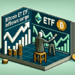 Spot Bitcoin ETF inflows surge four-fold, Ether ETF outflows slow down